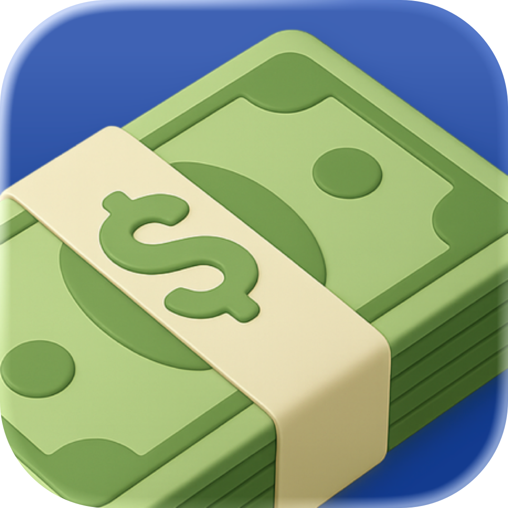 Currency exchange app icon for currency conversion